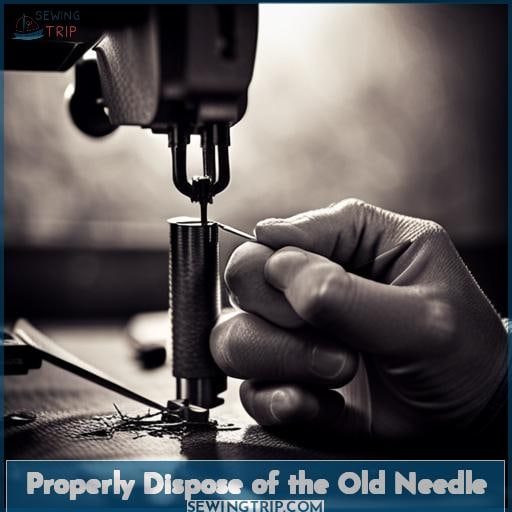 Properly Dispose of the Old Needle