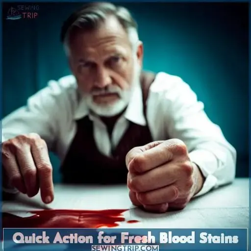 Quick Action for Fresh Blood Stains