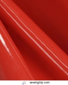 Red Patent Leather Vinyl Fabric