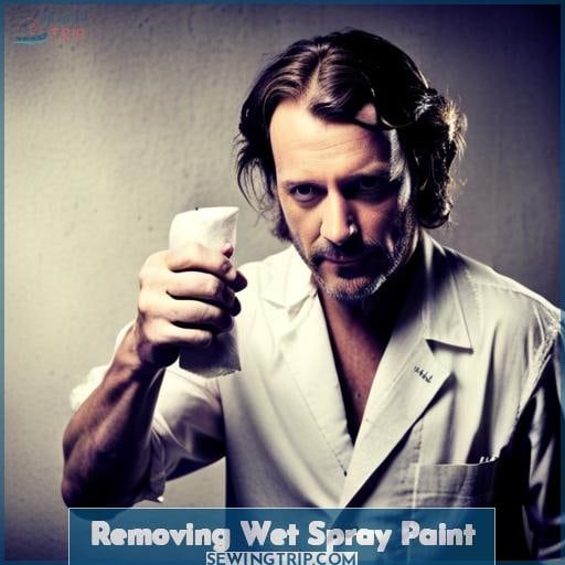 Removing Wet Spray Paint