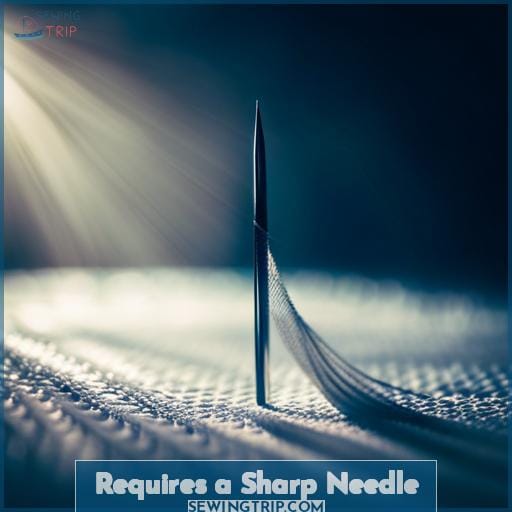 Requires a Sharp Needle
