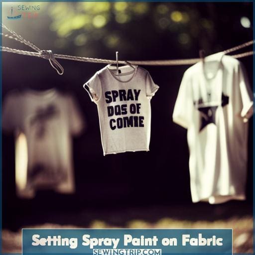 Setting Spray Paint on Fabric