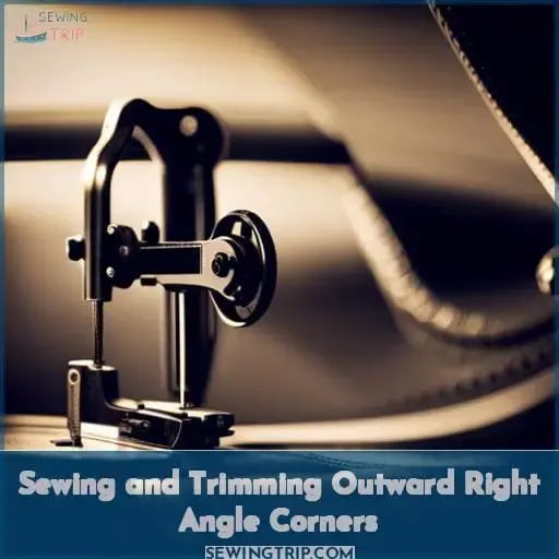 Sewing and Trimming Outward Right Angle Corners