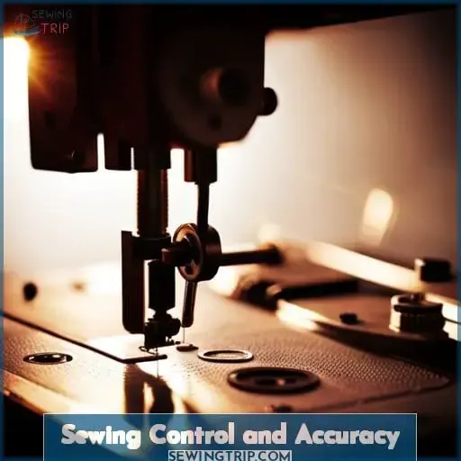 Sewing Control and Accuracy