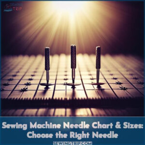 sewing machine needle chart