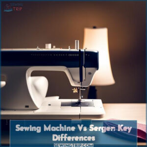 sewing machine vs serger difference