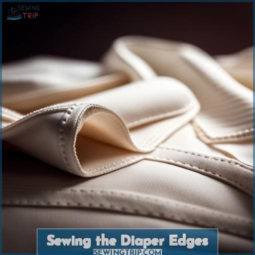 Sewing the Diaper Edges