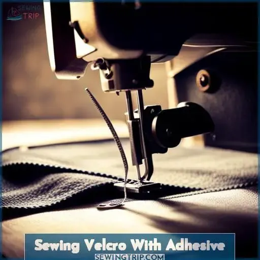 Sewing Velcro With Adhesive