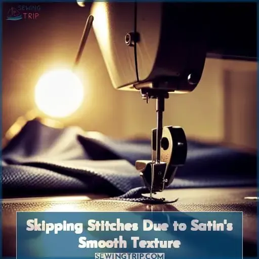 Skipping Stitches Due to Satin