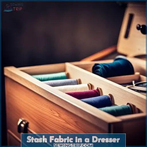 Stash Fabric in a Dresser