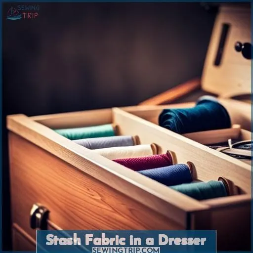 Stash Fabric in a Dresser