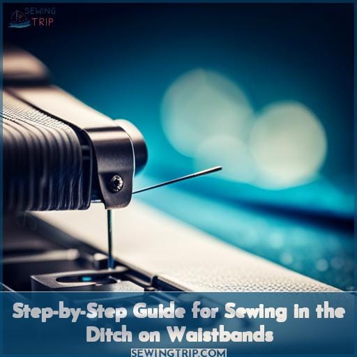 Step-by-Step Guide for Sewing in the Ditch on Waistbands