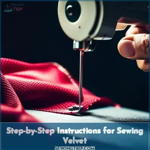 Step-by-Step Instructions for Sewing Velvet