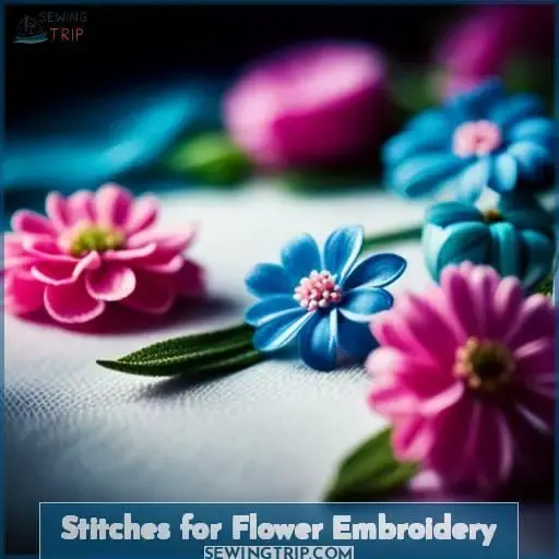 Stitches for Flower Embroidery