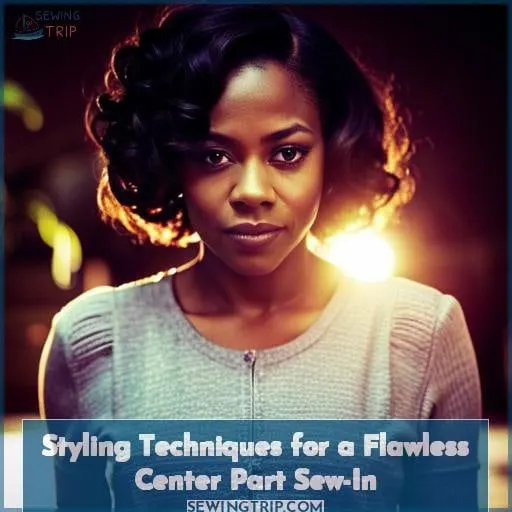 Styling Techniques for a Flawless Center Part Sew-In