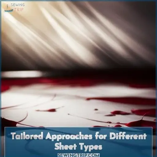 Tailored Approaches for Different Sheet Types