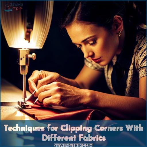 Techniques for Clipping Corners With Different Fabrics