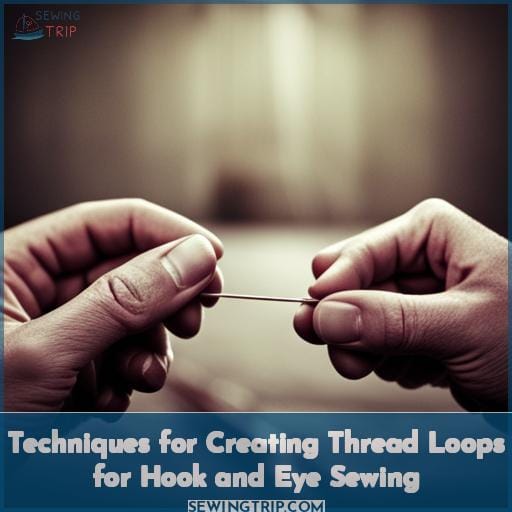 Techniques for Creating Thread Loops for Hook and Eye Sewing