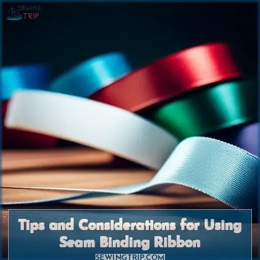 Tips and Considerations for Using Seam Binding Ribbon