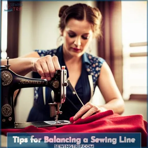 Tips for Balancing a Sewing Line