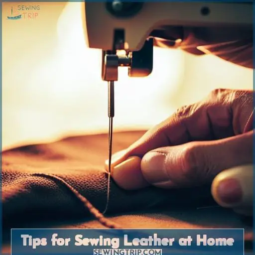 Tips for Sewing Leather at Home