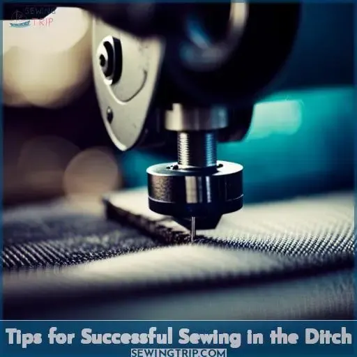 Tips for Successful Sewing in the Ditch