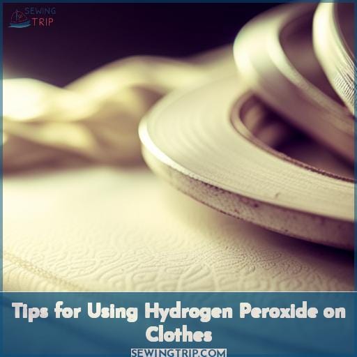 Tips for Using Hydrogen Peroxide on Clothes