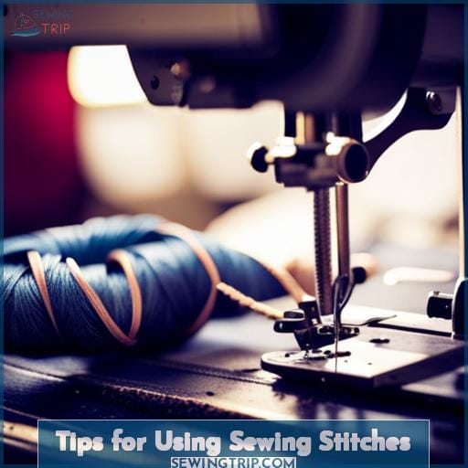 Tips for Using Sewing Stitches