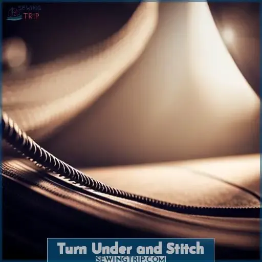 Turn Under and Stitch