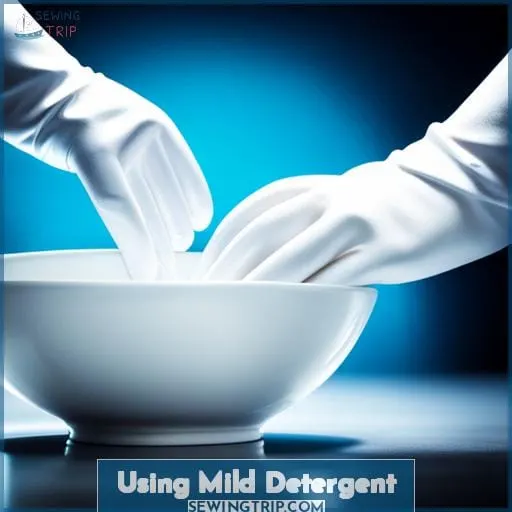 Using Mild Detergent