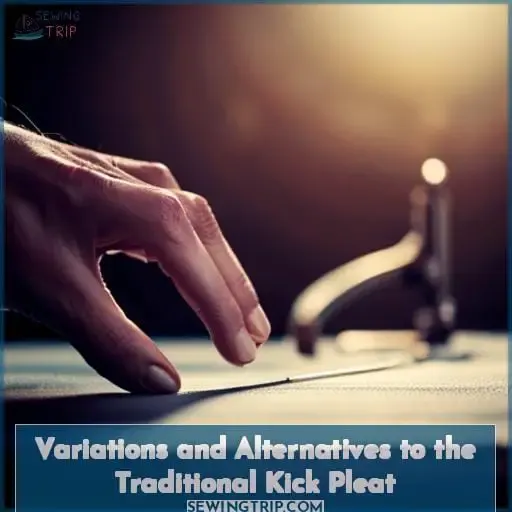 Variations and Alternatives to the Traditional Kick Pleat