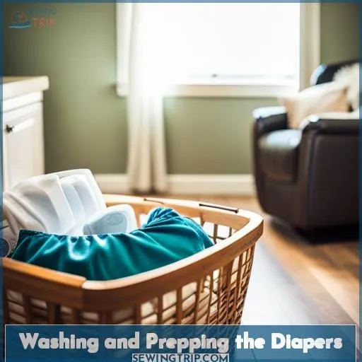 Washing and Prepping the Diapers