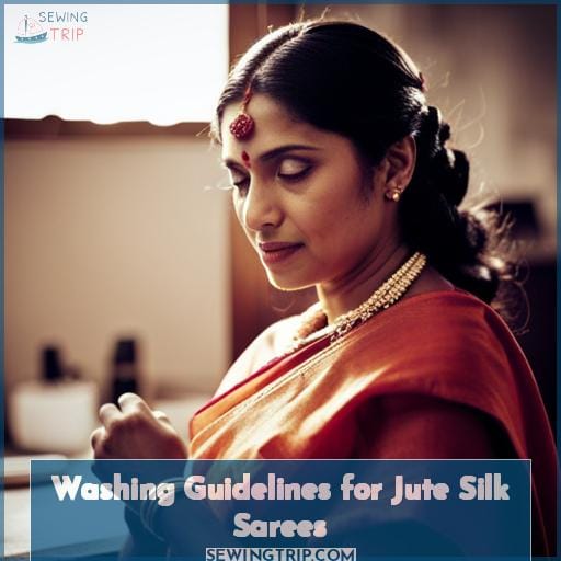 Washing Guidelines for Jute Silk Sarees