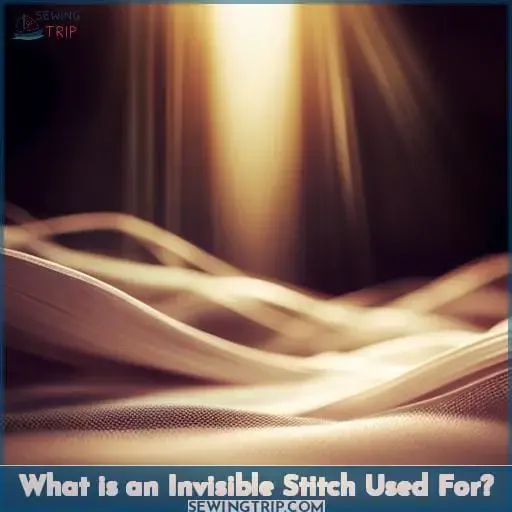 What is an Invisible Stitch Used For