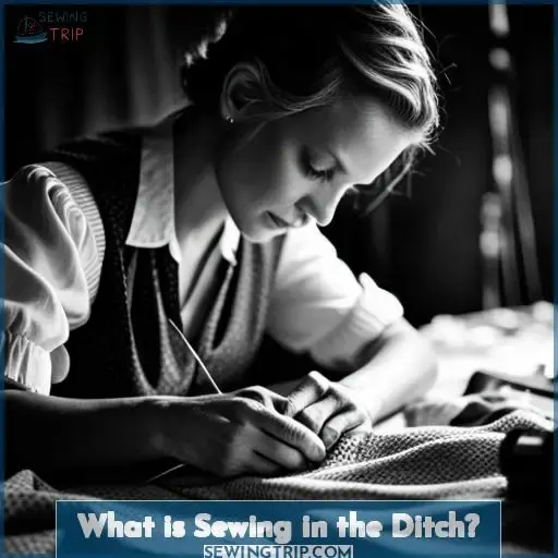 what is sewing in the ditch