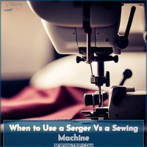 When to Use a Serger Vs a Sewing Machine