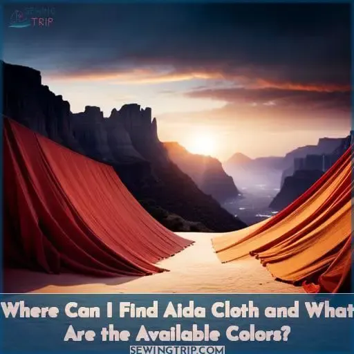 Where Can I Find Aida Cloth and What Are the Available Colors