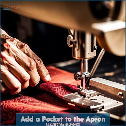 Add a Pocket to the Apron Add a Pocket to the Apron