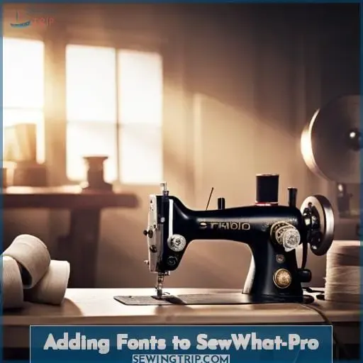 Adding Fonts to SewWhat-Pro