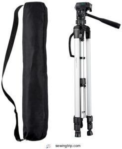 How to Film Sewing Videos: Equipment, Lighting & Editing Tips 4 Amazon Basics 60-Inch Lightweight Tripod B005KP473Q
