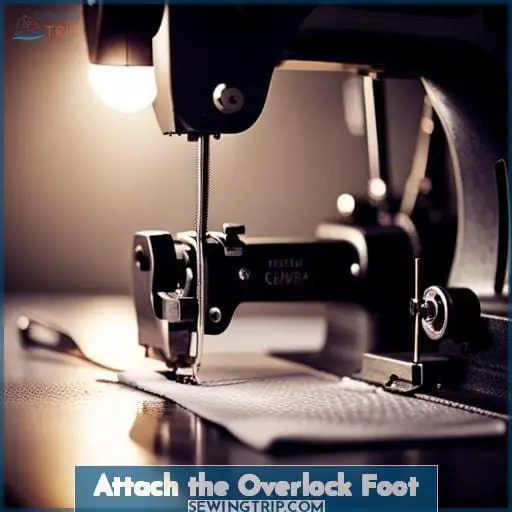 Attach the Overlock Foot