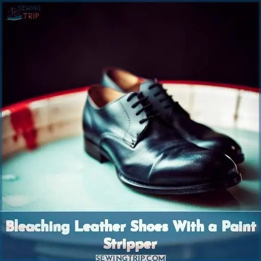 Bleaching Leather Shoes With a Paint Stripper