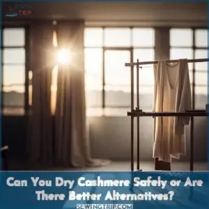 can you dry cashmere in the dryer
