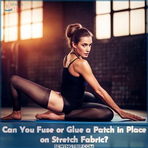 Can You Fuse or Glue a Patch in Place on Stretch Fabric