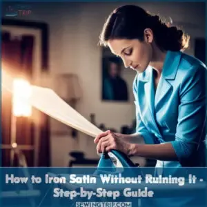 can you iron satin how to