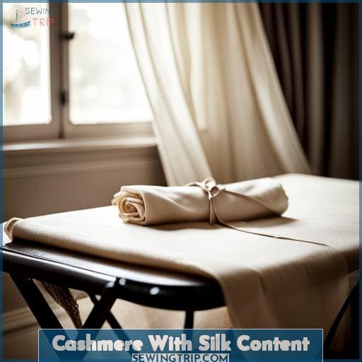 Cashmere With Silk Content Cashmere With Silk Content