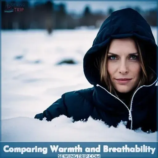 Comparing Warmth and Breathability