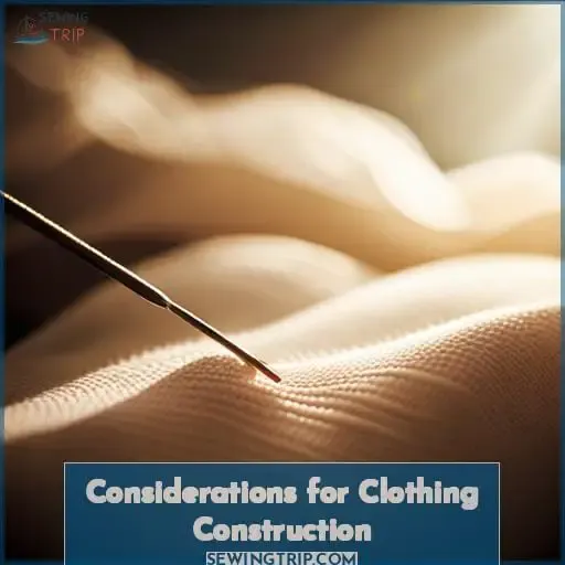 Considerations for Clothing Construction