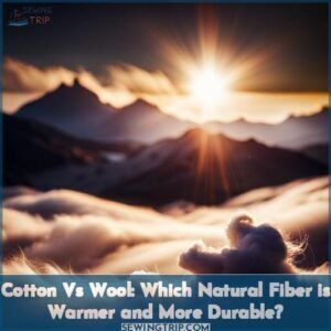 Cotton vs Wool: Which Natural Fiber is Warmer and More Durable? 1 cotton vs wool difference