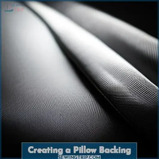 Creating a Pillow Backing